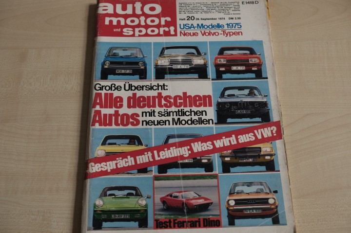 Auto Motor und Sport 20/1974